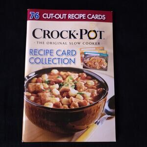 76 Cut-Out Recipe Cards Crock Pot Original Slow Cooker Recipes Card Collection
